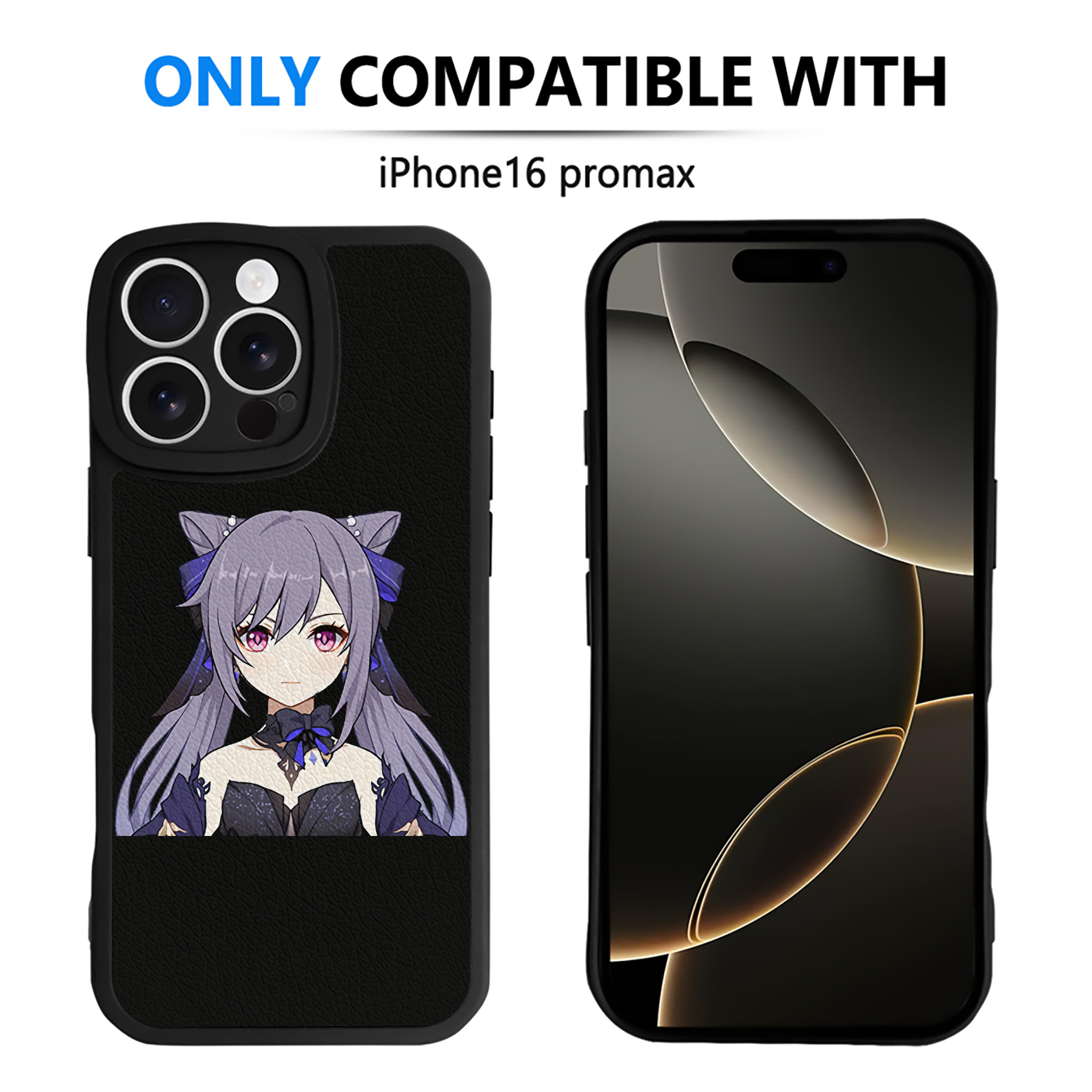 げんし神 刻晴 こくせい genshin Kokusei 【iPhone 16シリーズ対応】シリコンスマホケース（レザー調） 材質：シリコン